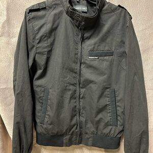 Members Only Charcoal Bomber Jacket